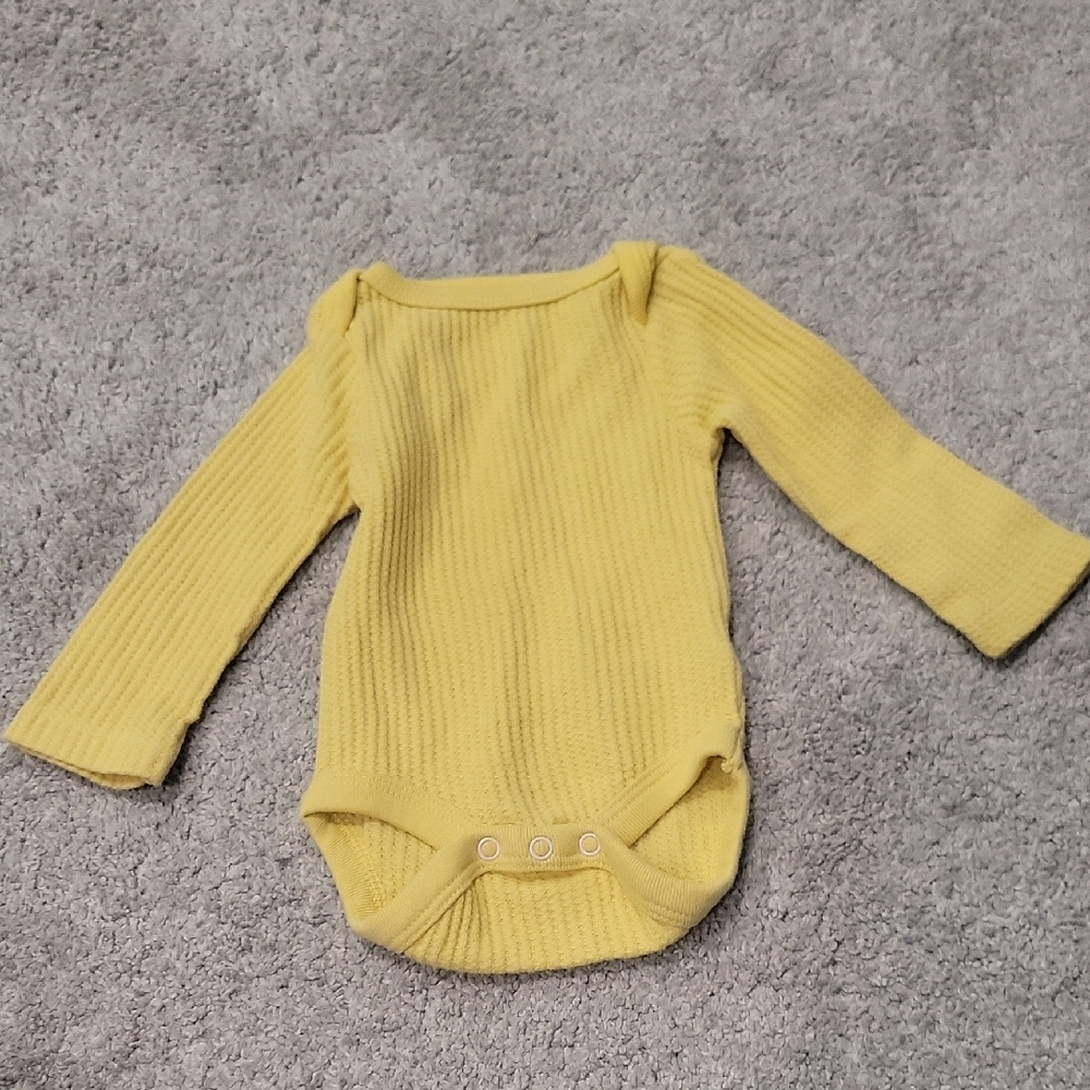 Cloud Island Bright Yellow Newborn Bodysuit